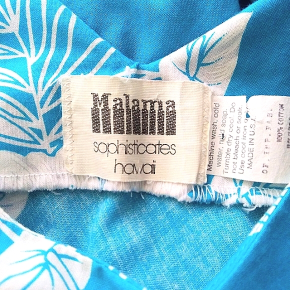VINTAGE MALAMA TROPICAL FLORAL HAWAIIAN SLEEVELESS SUNDRESS VACATION LEISURE - Picture 9 of 10